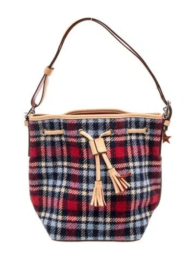 Pre-owned Coach Satin Shoulder Bag In Blue