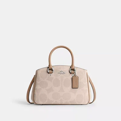 Coach Savannah Small Carryall Bag In Signature Canvas In Beige