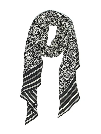 Pre-owned Coach Scarf In Black