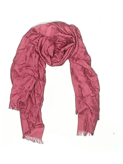 Pre-owned Coach Scarf In Pink