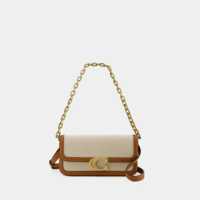 Coach Idol 23 Shoulder Bag -  - Canvas - Salt Stone In Tan