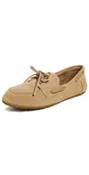 Coach Sculpted C Boat Shoe Sand In Sand