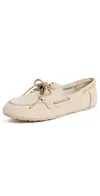 Coach Sculpted C Boat Shoes Ivory In Ivory