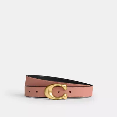 Coach Sculpted C Buckle Reversible Belt, 25mm