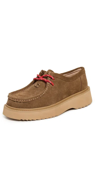 Coach Sculpted C Chukka Boots Coconut In Brown