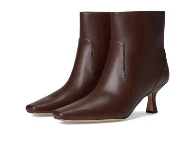 Coach Sculpted C Kitten Heel Bootie In Brown