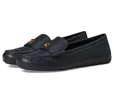 Coach Sculpted C Leather Driver In Blue