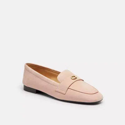 Coach Sculpted C Loafer In Pink