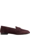 Coach Sculpted C Loafers In Purple
