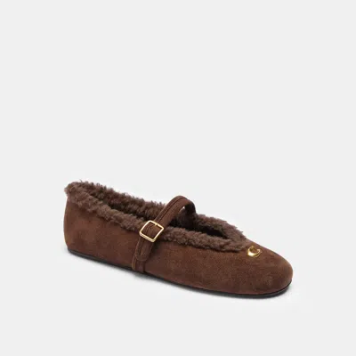 Coach Sculpted C Mary Jane In Brown
