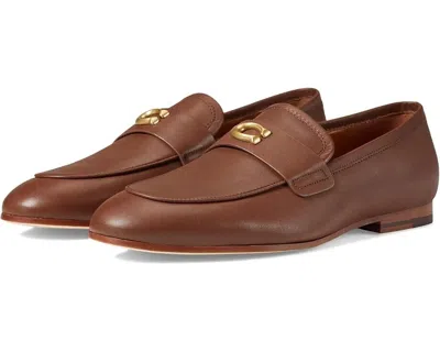 Coach Sculpted Signature Loafer Men's Us 8 Brown Leather Casual Shoes Khd244