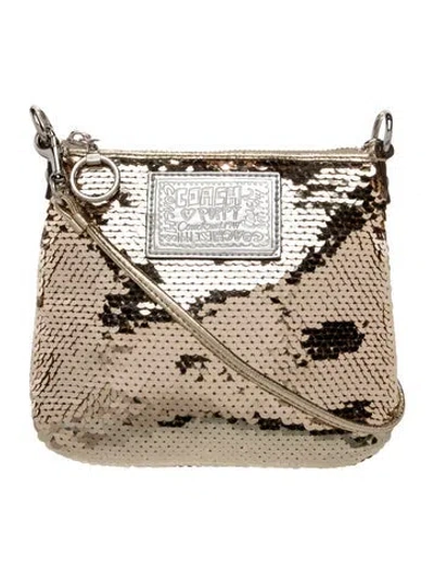 Pre-owned Coach Sequins Crossbody Bag