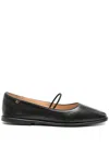 Coach Black Leather Emilia Ballerinas In Black