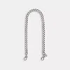 Coach Short Chunky Curb Chain Strap In Metallic