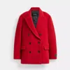 Coach Short Coat In Red
