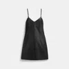 COACH SHORT LEATHER DRESS
