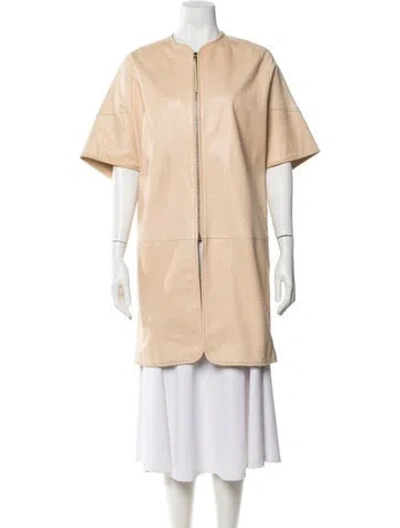 Pre-owned Coach Short Sleeve Top In Neutral