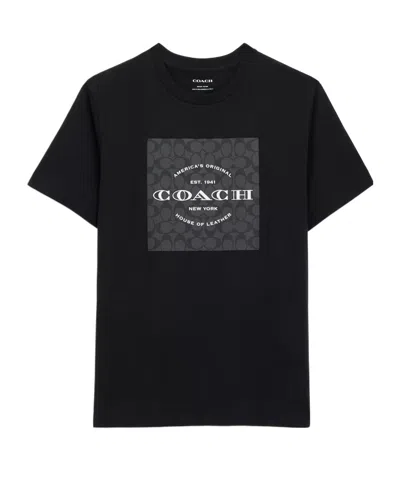 Coach Short-sleeved T-shirt In Black