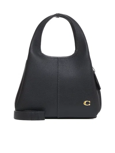 Coach Lana 25 Leather Crossbody Bag In Black
