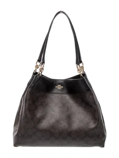 Pre-owned Coach Shoulder Bag In Black