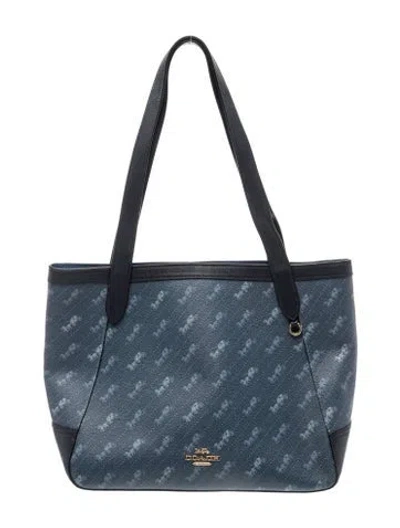 Pre-owned Coach Shoulder Bag In Blue