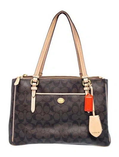 Pre-owned Coach Shoulder Bag In Brown