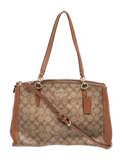 Pre-owned Coach Shoulder Bag In Brown