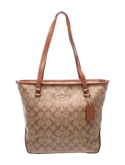 Pre-owned Coach Shoulder Bag In Brown