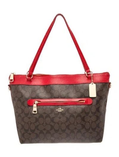 Pre-owned Coach Shoulder Bag In Brown