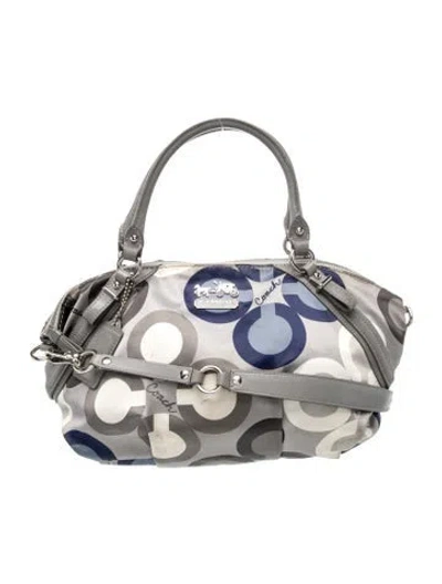 Pre-owned Coach Shoulder Bag In Gray
