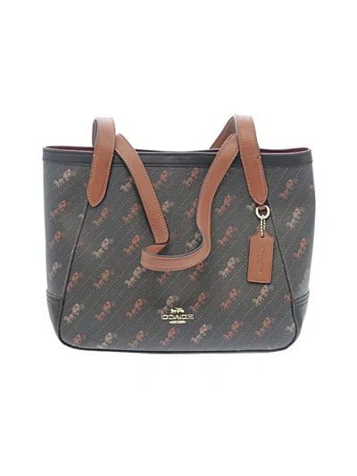 Pre-owned Coach Shoulder Bag In Gray
