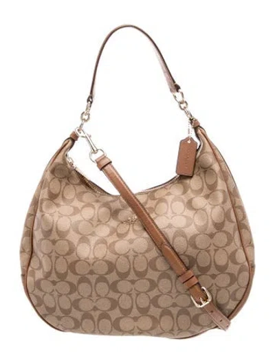 Pre-owned Coach Shoulder Bag Large In Neutral