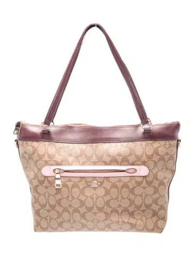 Pre-owned Coach Shoulder Bag In Multi