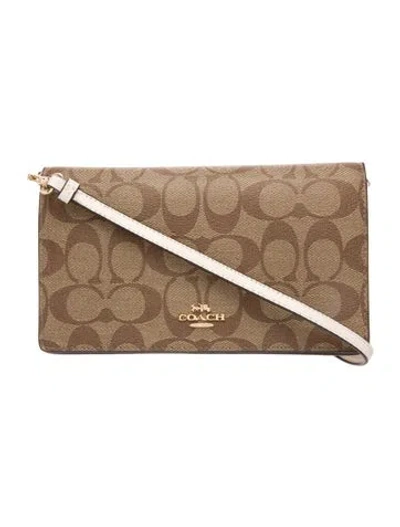 Pre-owned Coach Shoulder Bag In Neutral