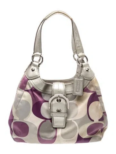 Pre-owned Coach Shoulder Bag In Neutral