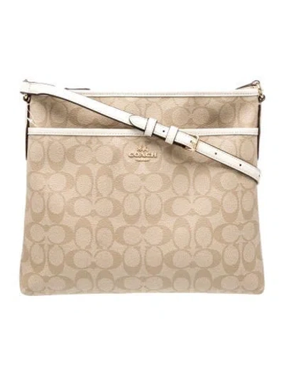 Pre-owned Coach Shoulder Bag In Neutral