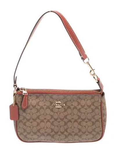 Pre-owned Coach Shoulder Bag In Neutrals