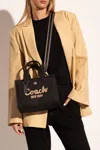 Coach Shoulder Bag With Logo In Black