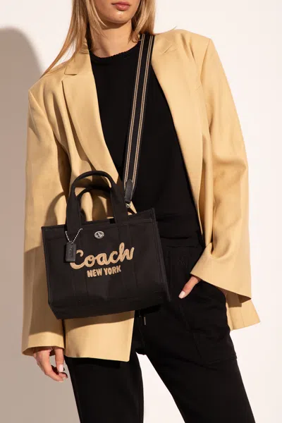 Coach Shoulder Bag With Logo In Black