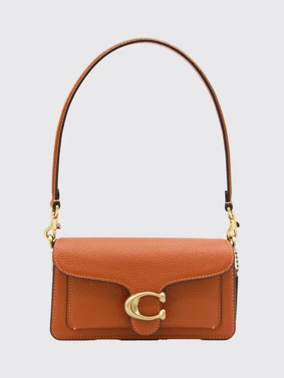 Coach Shoulder Bag Woman Color Brown In Orange