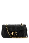 Coach Quilted Tabby Shoulder Bag 20 With Chain In Black