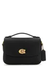 Coach Cassie 17 Black Leather Cross-body Bag In Black