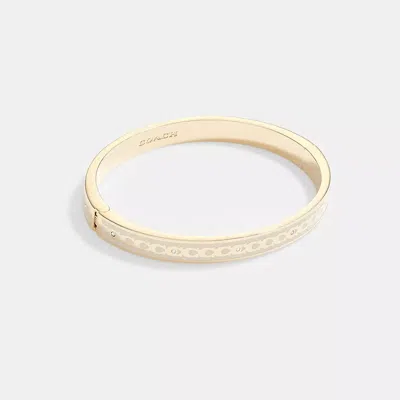 Coach 6mm Signature Enamel Bangle In Multi