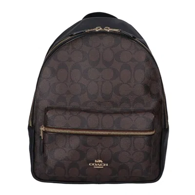 Pre-owned Coach Signature Backpack () In Multi