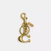 Coach Signature Bag Charm In B4/brass
