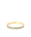 Coach Signature Bangle Bracelet In Gold