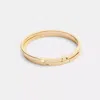 Coach Signature Bangle Set In Gold
