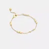 Coach Signature Bar Chain Linear Bracelet In Yellow