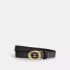 Coach Signature Buckle Cut To Size Belt, 25 Mm In Beige
