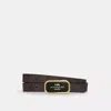 Coach Signature Buckle Cut To Size Morgan Belt, 25 Mm In Brown